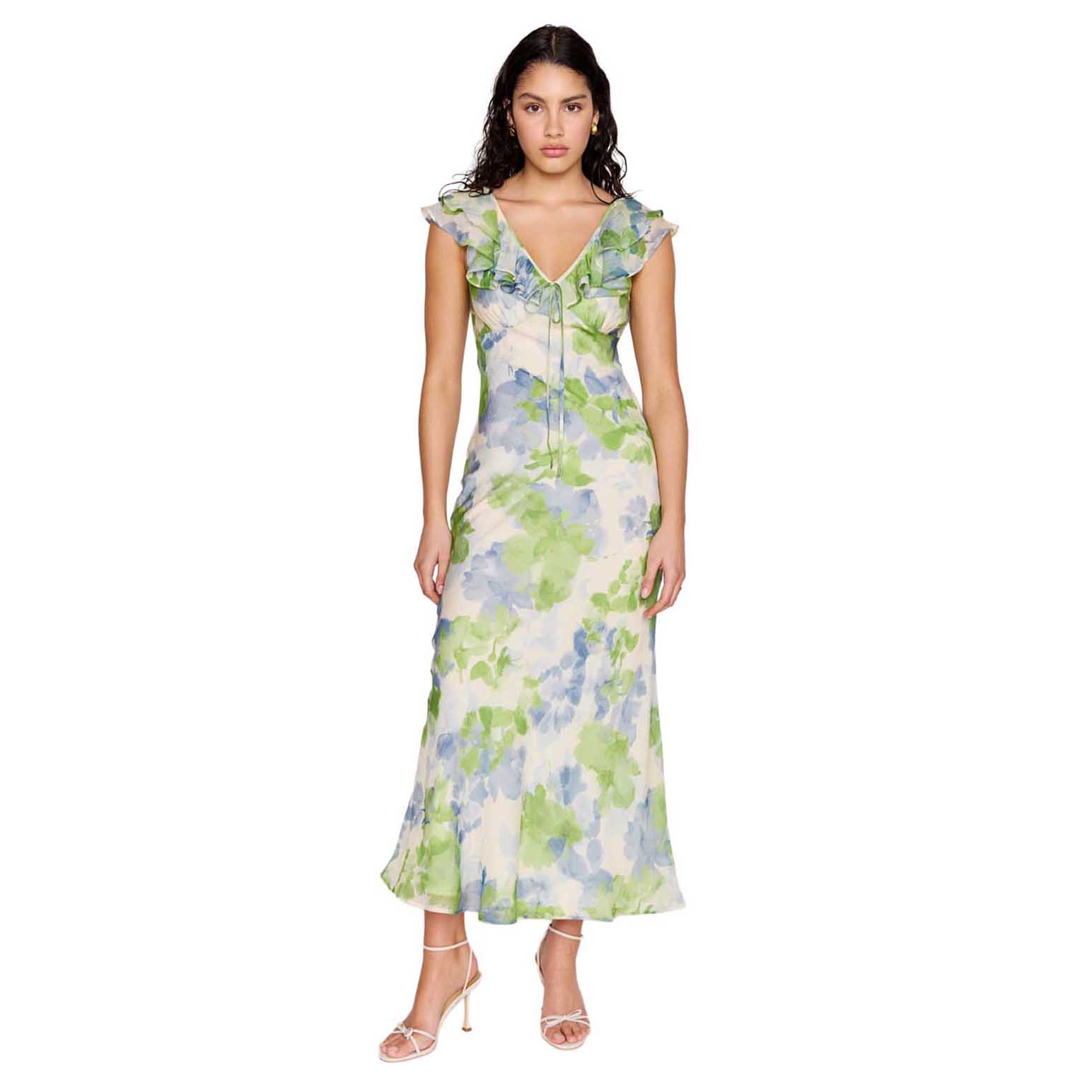 MINKPINK Carrie Ruffled Midi Dress